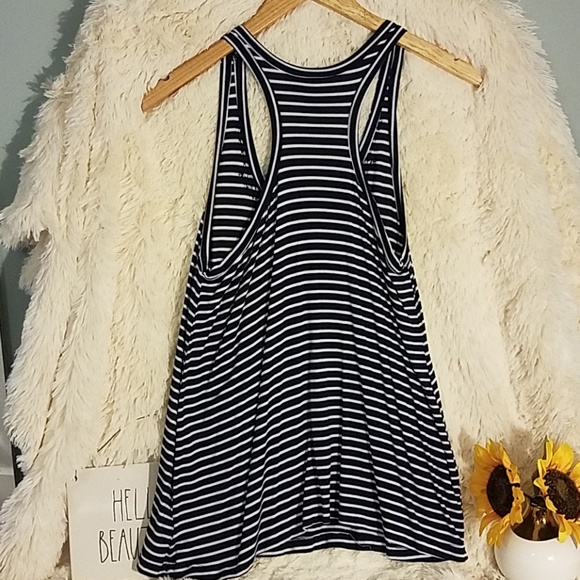 Cynthia Rowley Navy Striped Tank - Picture 5 of 6